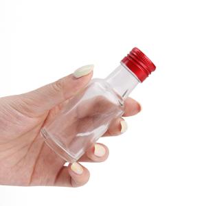 Whiskey Vodka Glass Liquor Bottles With Lids