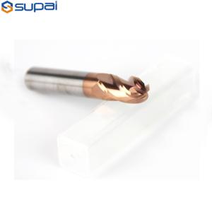 0.2 - 20mm Diameter Ball Nose End Mill Cutter For Profile Milling High Hardness