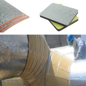 Fireproof HVAC Aluminum Backed Glue Cross Linked Polyethylene XPE Foam