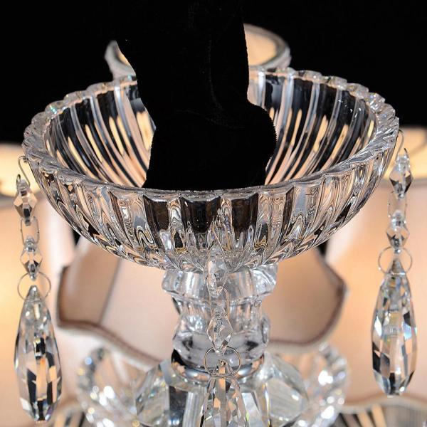 Chrome metal finish glass ceiling pendant chandelier (WH-CY-57)