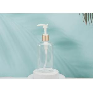 Clear 350ml Empty Pump Shampoo Bottles For Hand Washing PET Plastic