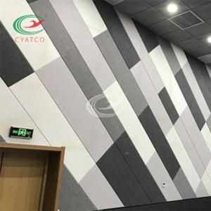 Rectangle Ceiling Noise Reduction Tiles Nontoxic Polyester Fibre