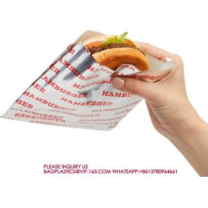 Foil Paper Hot Dog Holders Hamburger Wrapper Combination Pack, Grease Resistant