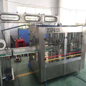 4500kg Carbonated Drink Filling Line , Small Glass Bottle Filling Machine