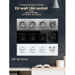 Cheap Electrical 4 Way Electrical Outlet Grey Floor Mounted Wall Power Socket With Usb for sale