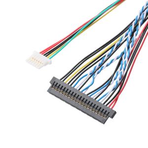 JAE FI-X30HL 30P 1.0mm Pitch To JAE FI-S20S 20P And SHLP-6P LVDS Cable Assembly