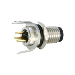 IP67 IP68 M12 Waterproof Connector 3 - 17 Pin Core A B D Coding Female Male