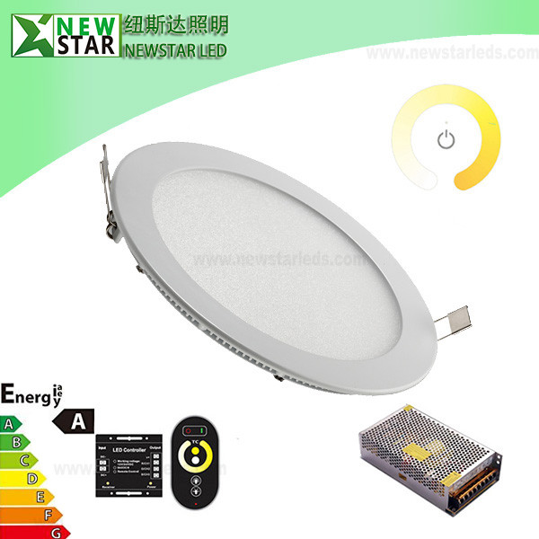 Quality 15W Round Dual White Panels LED Light RF Control wholesale