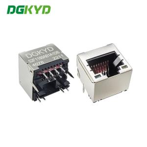 52F Single Port Network Socket 8P8C In-Line Connector With Light Without