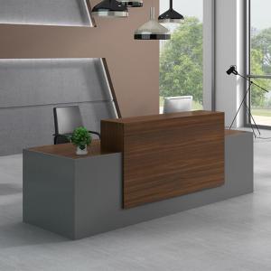 Wooden Modern Front Desk Salon Furniture Beauty Salon Reception Desk