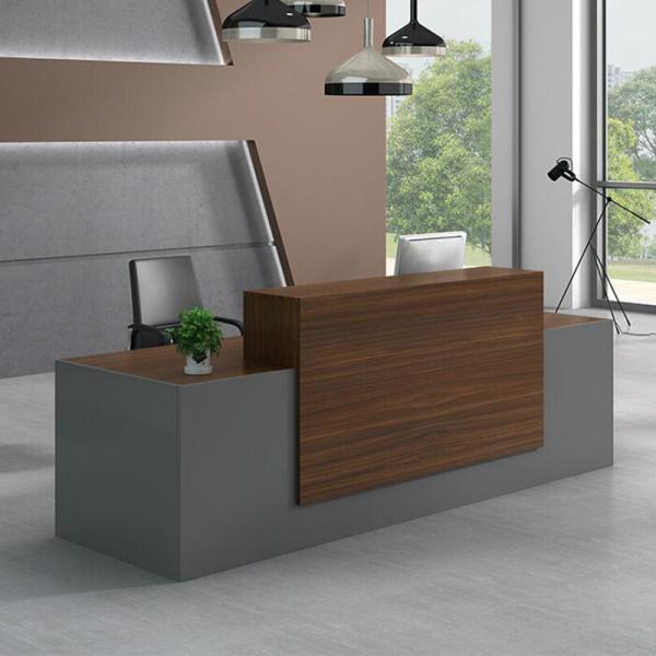 Quality Wooden Modern Front Desk Salon Furniture Beauty Salon Reception Desk wholesale