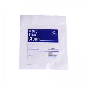 Cheap Sterile 100% Polyester Dry Cleanroom Wipes Heat Sealed Edges for sale