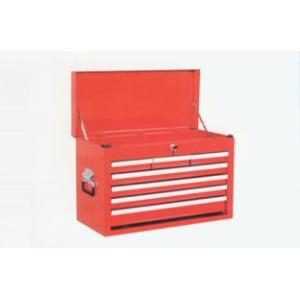 7 Drawer Top Chest And Cabinet with Double Wall Construction, Chrome Coating