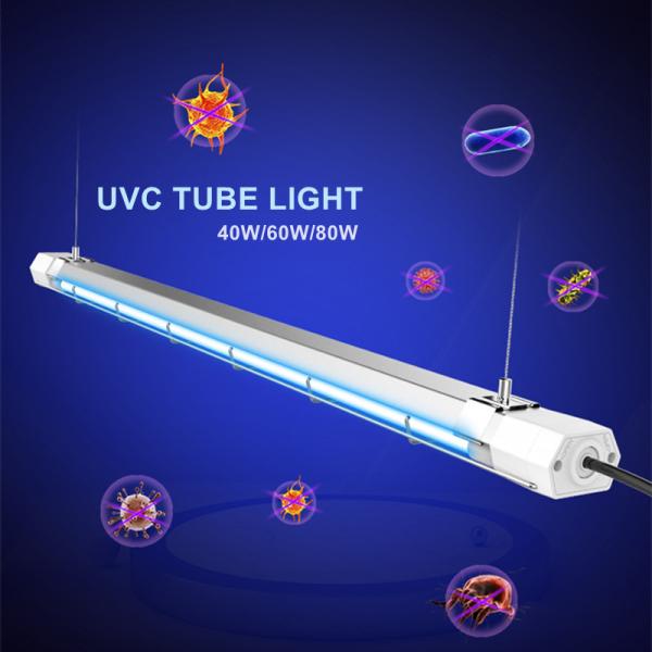 254nm UVC Germicidal Tube Double Sterilized 80W T5 T8 With Smart Sensor