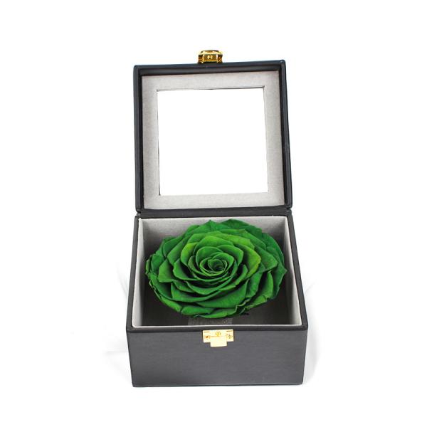 Quality 7-8cm Preserved Rose Box Luxury , Gift Rose Box For Valentine's Day wholesale