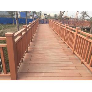 200 X 200mm Aluminum Frame Wpc Balcony Railing Wood Plastic Plastic Composite