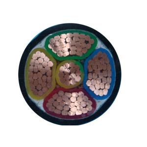 4+1 Core N2XY Unarmoured XLPE Copper Cable Polypropylene Filler CE IEC VDE