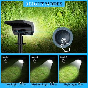 48LEDs 108 LEDs Solar Powered Landscape Lights 4 Light Modes