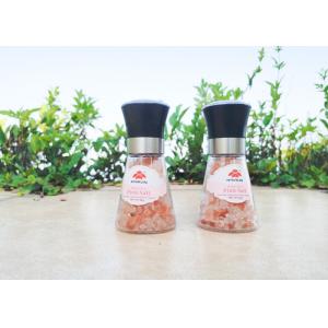 Adjustable Grinding Head Salt Pepper Grinder With Condiment Transparent Glass