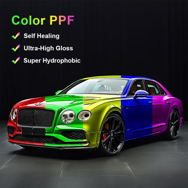 Anti Stain Self Healing Color Paint Protection Film Anti Yellowing TPU PPF with Air Release Anti-Corrosion