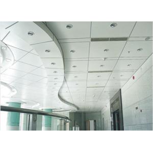Railway Station Decorating Acoustic Perforated Ceiling Tiles / False Ceiling