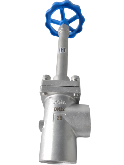 DJ61F-50P Cryogenic Globe Valve with PTFE Seal for -196°C to +80°C Applications