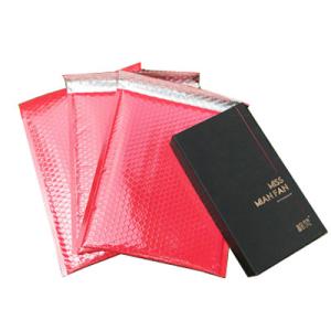 Professional Production Custom Poly Rose Gold Black Bubble Bubble Mailer Wrap