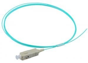 China G652 G657 Fiber Optic Pigtail OM1 OM2 OM3 Simplex 9/125 Single Mode 0.9mm PVC LSZH  Jacket on sale