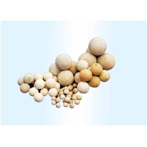 Dense Ball Type Kiln Refractory Material Strong Temperature Resistant 65% Al2O3