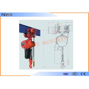 Cheap Single Phase IP54 / IP55 10 Ton Electric Chain Hoist Can Use In Rain Sea Chemicals for sale