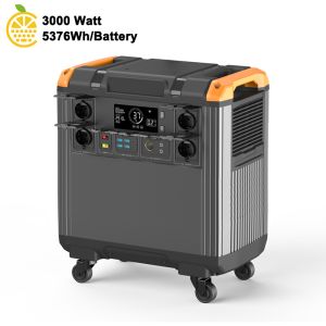 China 3000W 5376Wh Portable Power Station with MPPT Solar Charging and Type C Ports for Home Emergency and Outdoor Camping on sale