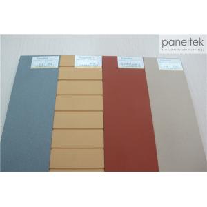 Red / Yellow Exterior Wall Cladding Panels Anti - Fade With High Strength