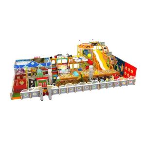 Indoor Play Center with Slide Ball Pit Balls and Customizable Allowable