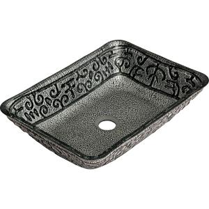 Cheap glass rectangular bathroom sink TY-074 460*330*110*12MM for sale