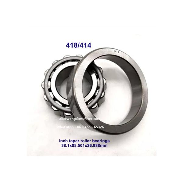 4T-418/414 418/414 automotive differential bearings tapered roller bearings 38.1x88.501x26.988mm