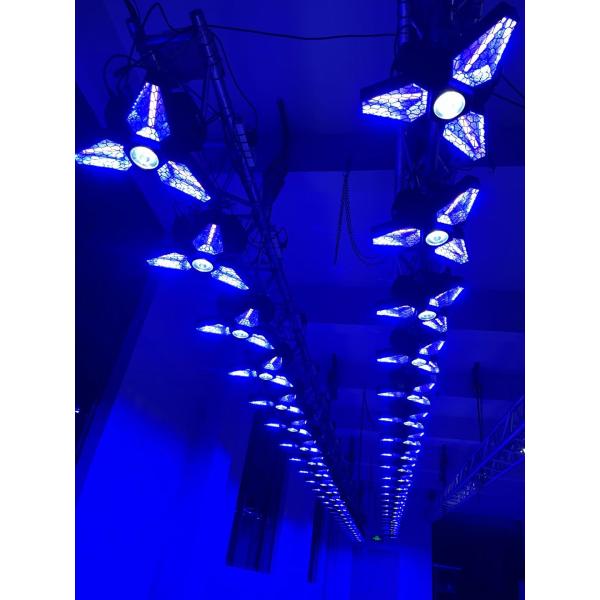 RWGB 3x60w Gold COB 1x40w 4-in-1 Beam Disco Lamp Bar Party Backlight DMX Projector Led Retro Light