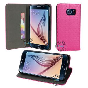 flip cases for samsung s6 with ID card slot and magnetic closure ，OEM and ODM