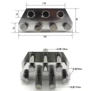 Custom Permanent Strong Magnet Grid 12000 Gauss Neodymium Bar Rod Separator