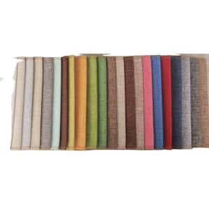 Upholstery Soft Sofa 100%polyester Faux Linen Look Fabric