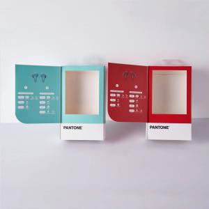 Custom Logo electronic paper boxes for earphones packaging box with PVC Wind