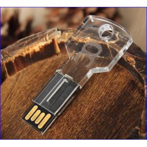Laser Logo Acrylic Material Traditional Key 32GB USB Memory Stick