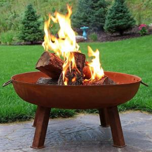 China 10*42inch  Heavy Duty Metal Fire Pit Large Bonfire Brazier Fire Pit Weather Proof on sale