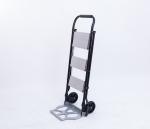 3 Steps Multifunctional Folding Ladder Trolley with Two Wheels
