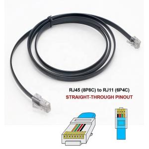Custom PIN Connection RJ45 8P8C to RJ11 6P4C Telephone ADSL Modem Wan Cable