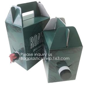 Recycled eco friendly Customized logo 1L/2L/3L/5L/10L bag in box with valve for