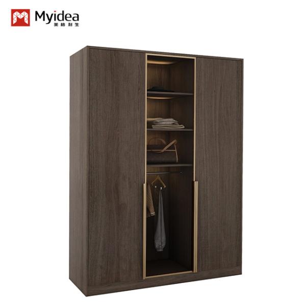 Modern Home And Hotel Wardrobes With Internal Hanging Rods And Drawer Dividers