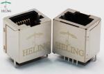 8P8C Vertical 180 Degree RJ45 Modular Jack Connector For Network Switches