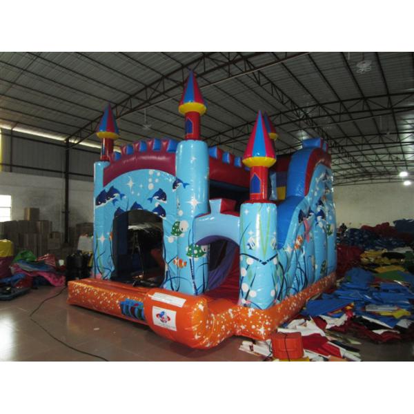 Quality Digital Printing Commercial Inflatable Combo With Undersea Theme wholesale