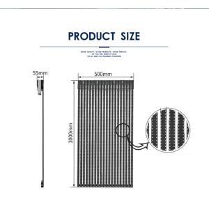 8000nits P15 LED Mesh Curtain Waterproof IP67 With 500x1000mm Panel