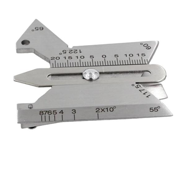 Silver HJC30 Double Slide Stainless Steel Welding Gauge for Multi Function